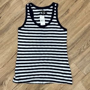 Rag & Bone The Classic Beater Tank Indigo Striped Sz Small NWT